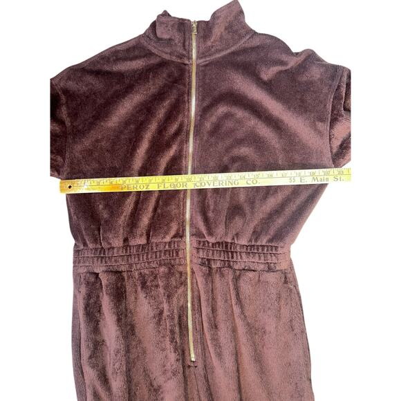 Fabletics Cozy Cord Brown Women's soft lounge comfort Jumpsuit size XL - Picture 5 of 6